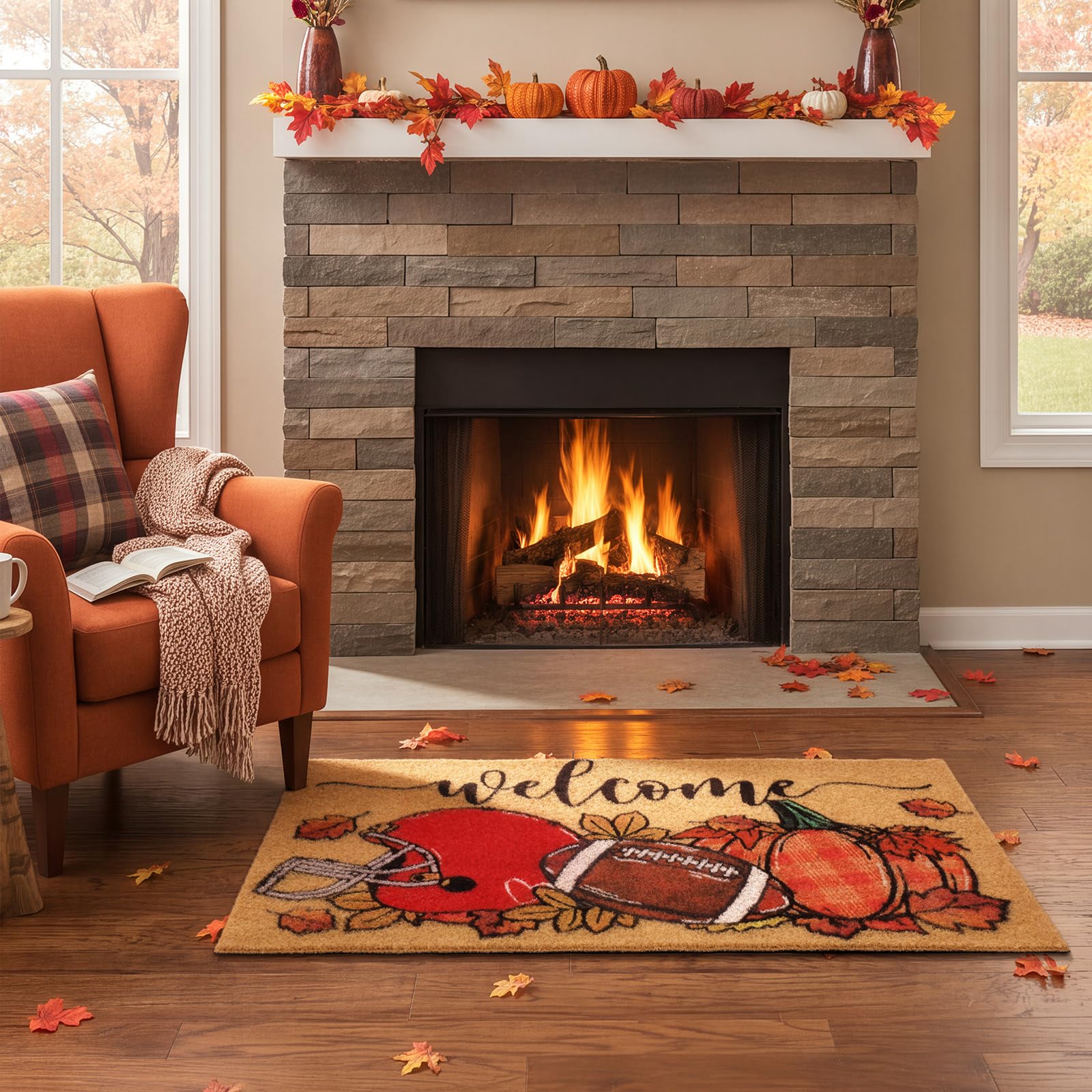 Tinideya styled at a Thanksgiving entry highlighting festive curb appeal