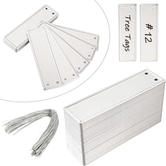 TINSKY front view of aluminum tag showing durable writing surface