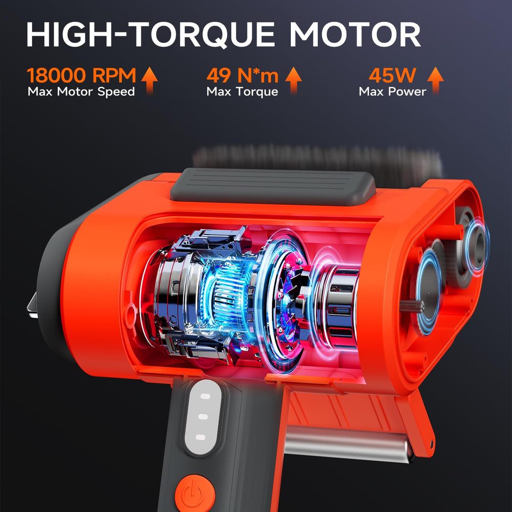 TISHI HERY LED illuminated grill cleaning at night, improved visibility for safer cleaning