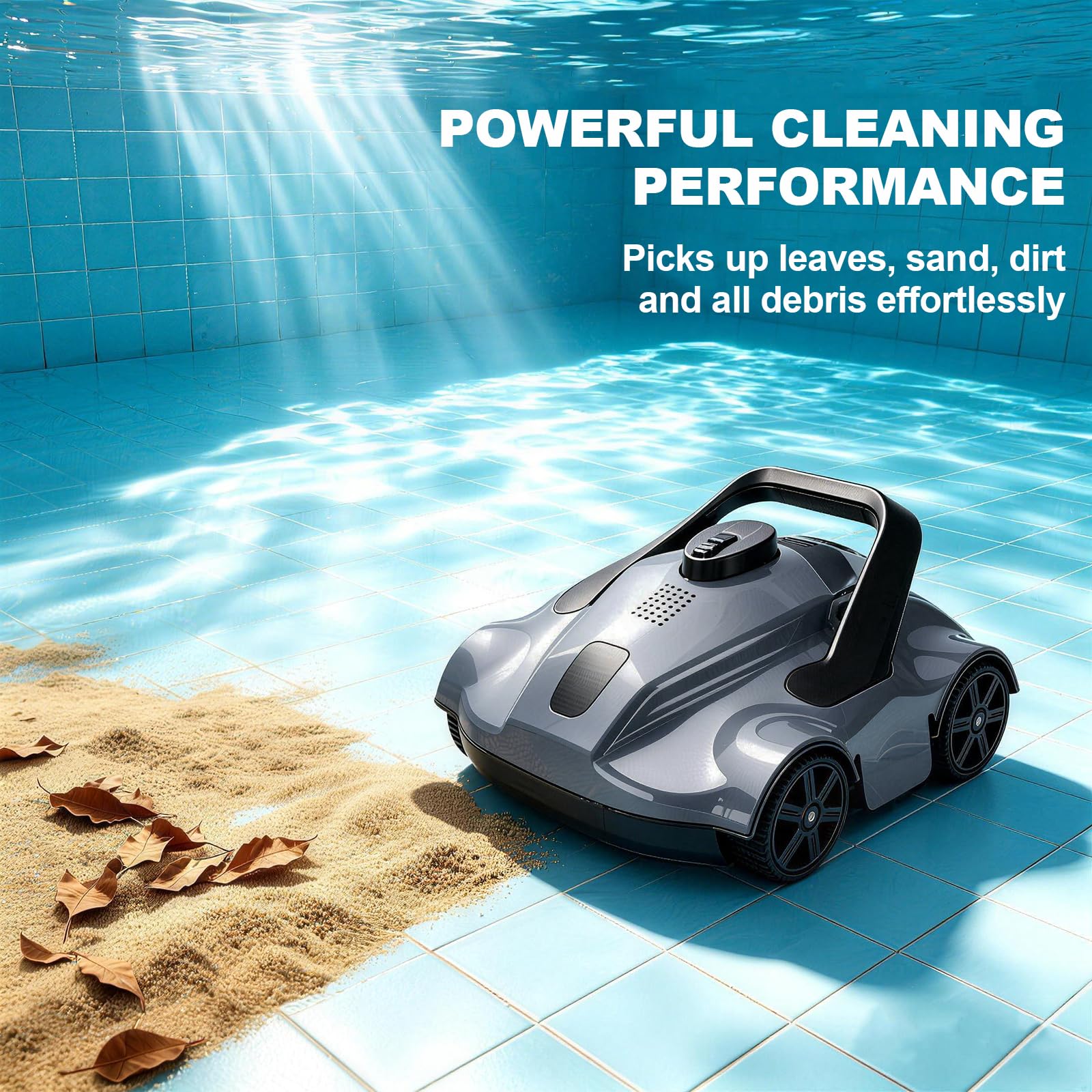 TLWOCY self-parking at pool wall for effortless retrieval benefit