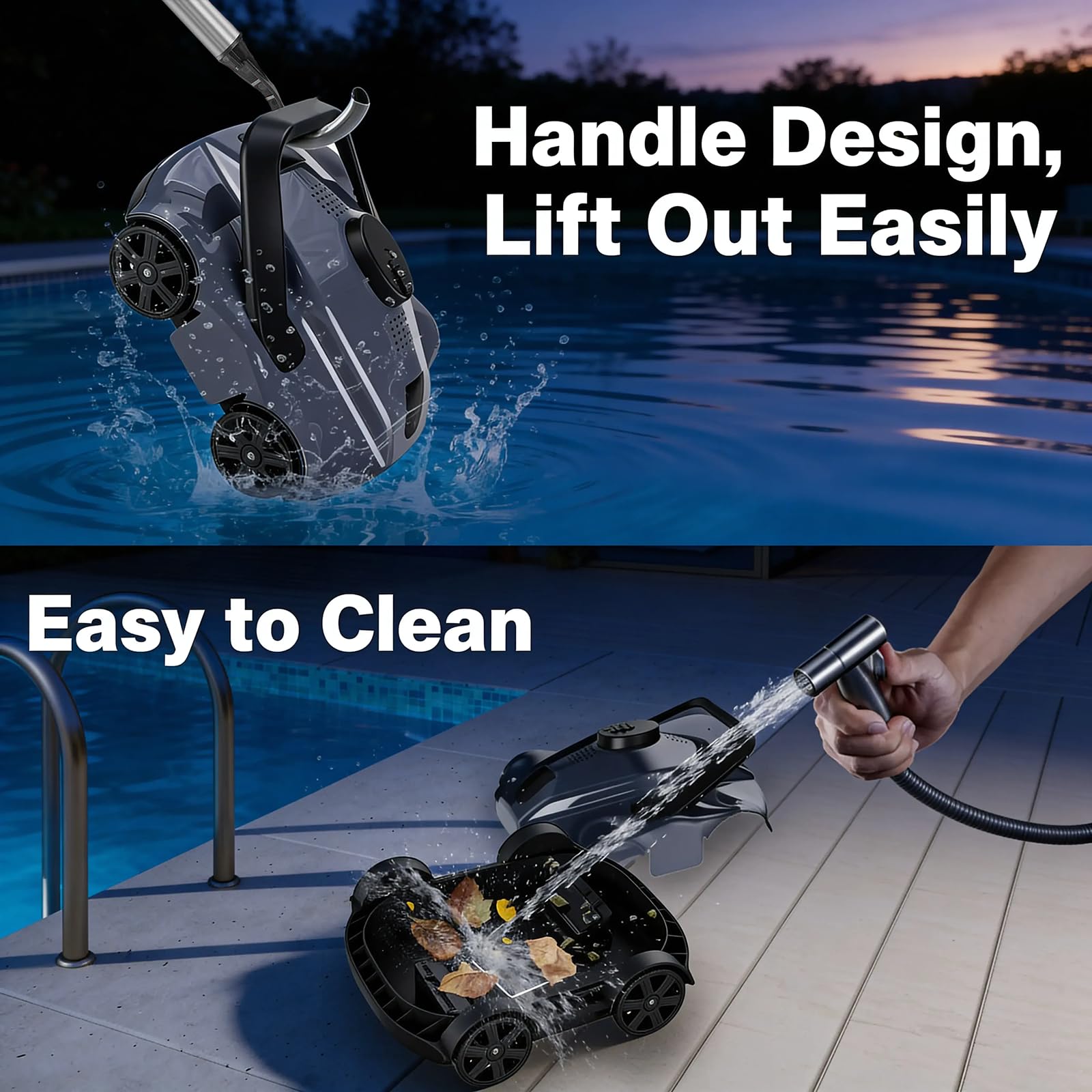 TLWOCY underbody brushes detail for powerful debris pickup benefit