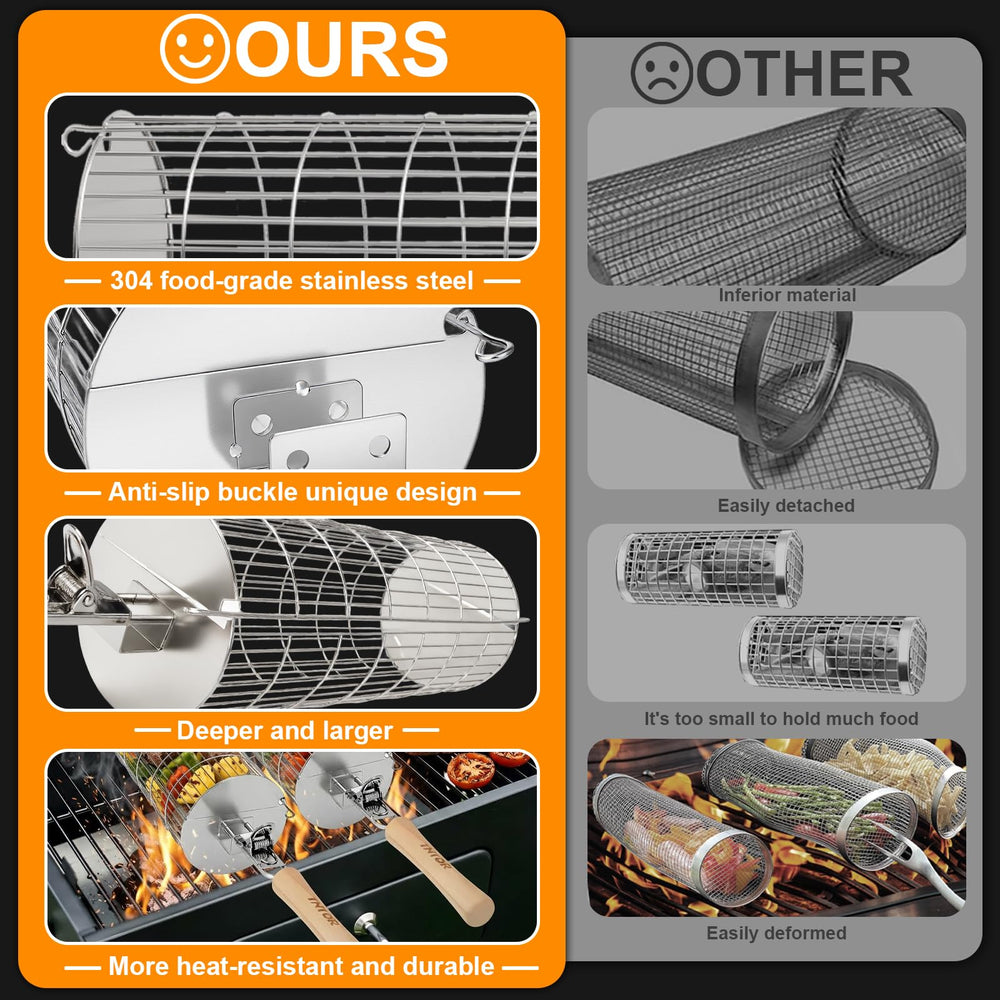TNTOR detachable wooden handle detail offering insulated safe grip