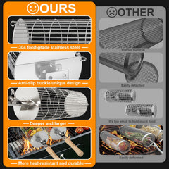 TNTOR detachable wooden handle detail offering insulated safe grip