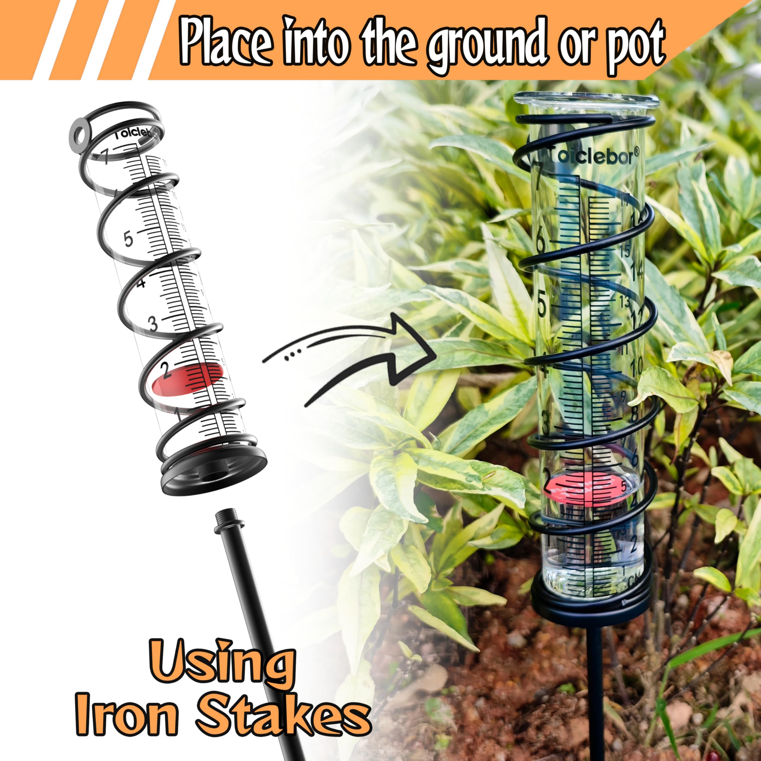 Toiclebor installed in garden ground mount demonstrating outdoor placement and stability