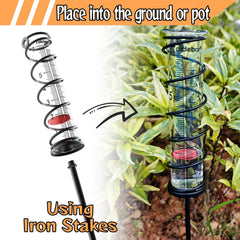 Toiclebor installed in garden ground mount demonstrating outdoor placement and stability
