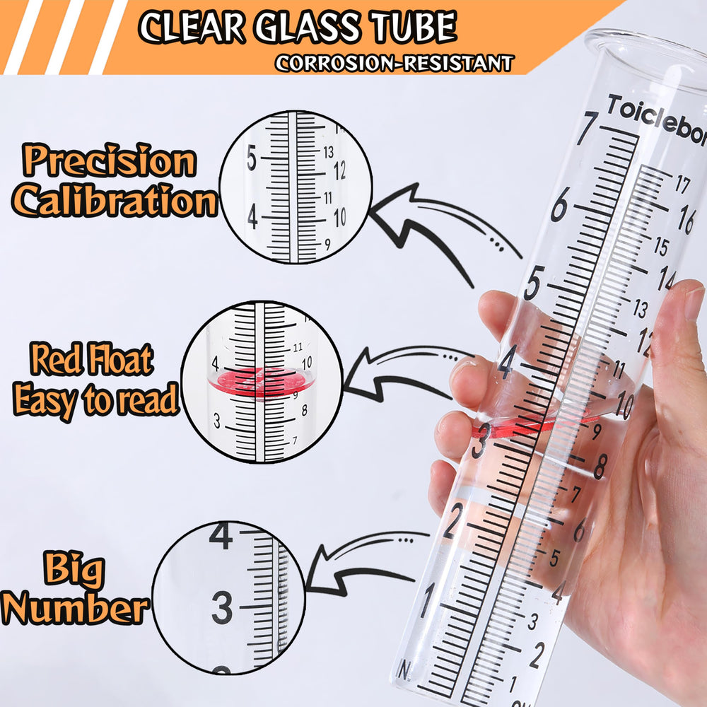 Toiclebor bright red float detail for quick visibility of water level