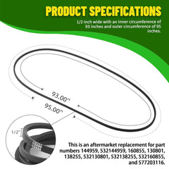 TonGass close-up on belt ribs and rubber composition demonstrating durable polyester reinforcement