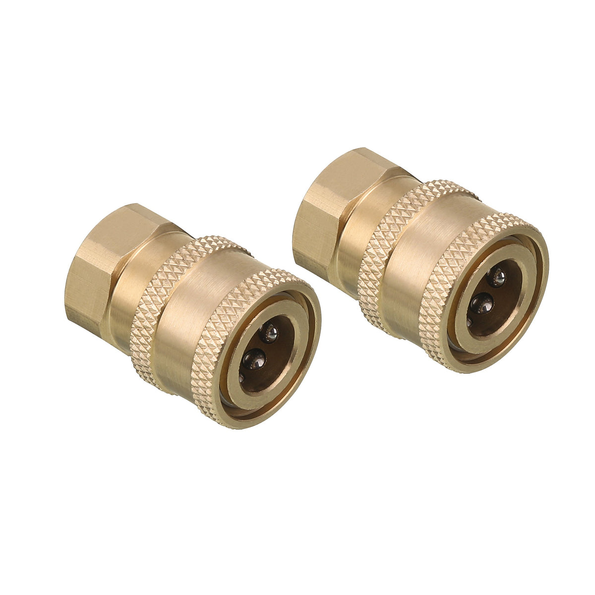 Tool Daily coupler front view showing solid brass construction and quick-connect benefit