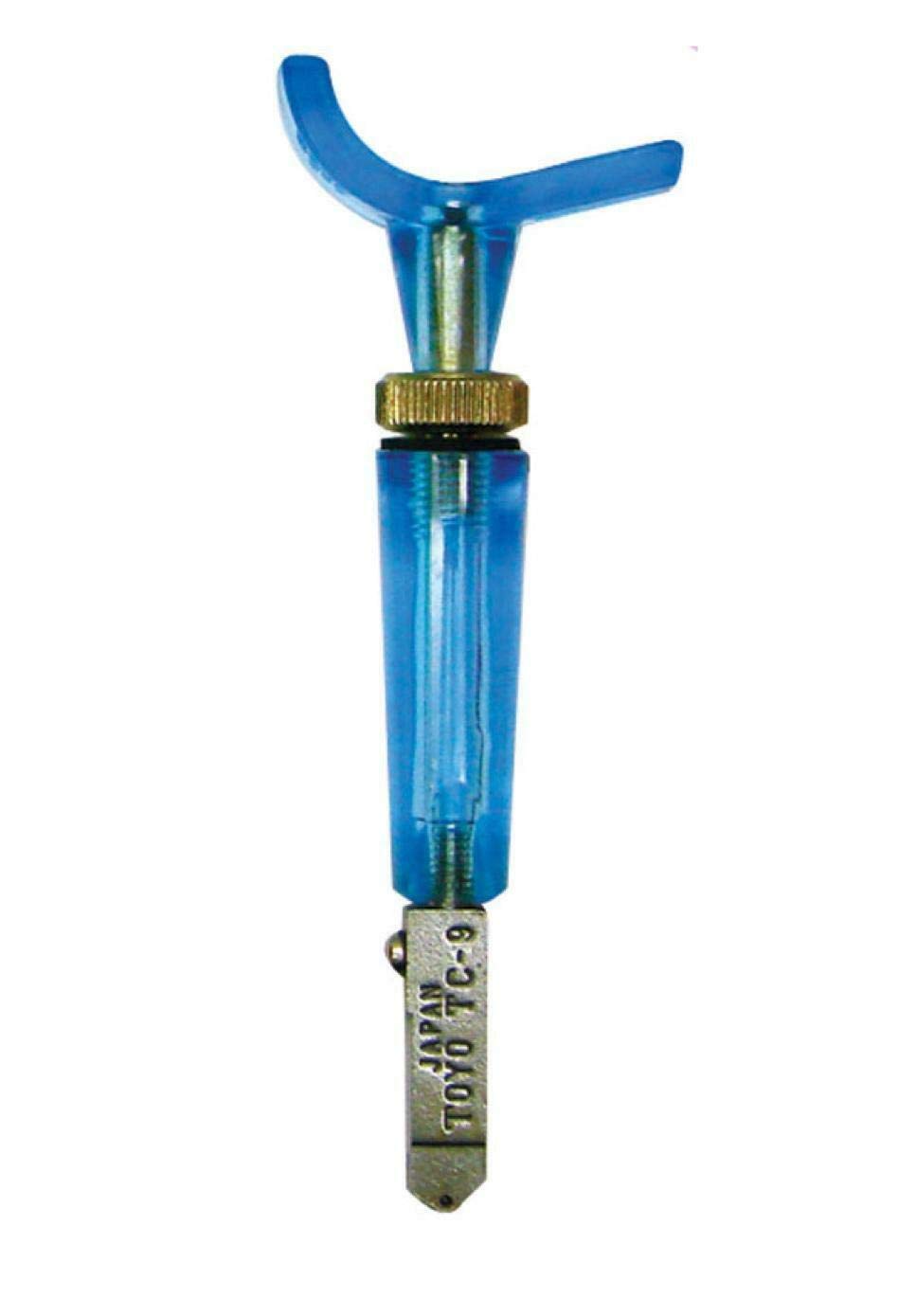 TOYO Supercutter front view showing neon barrel and compact size for easy storage