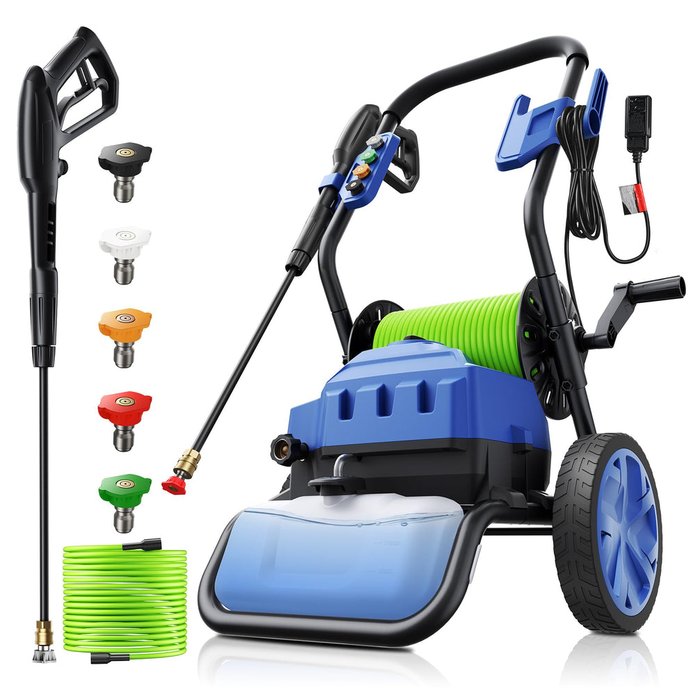 Toyqqeow front view showing compact heavy-duty cleaner and controls
