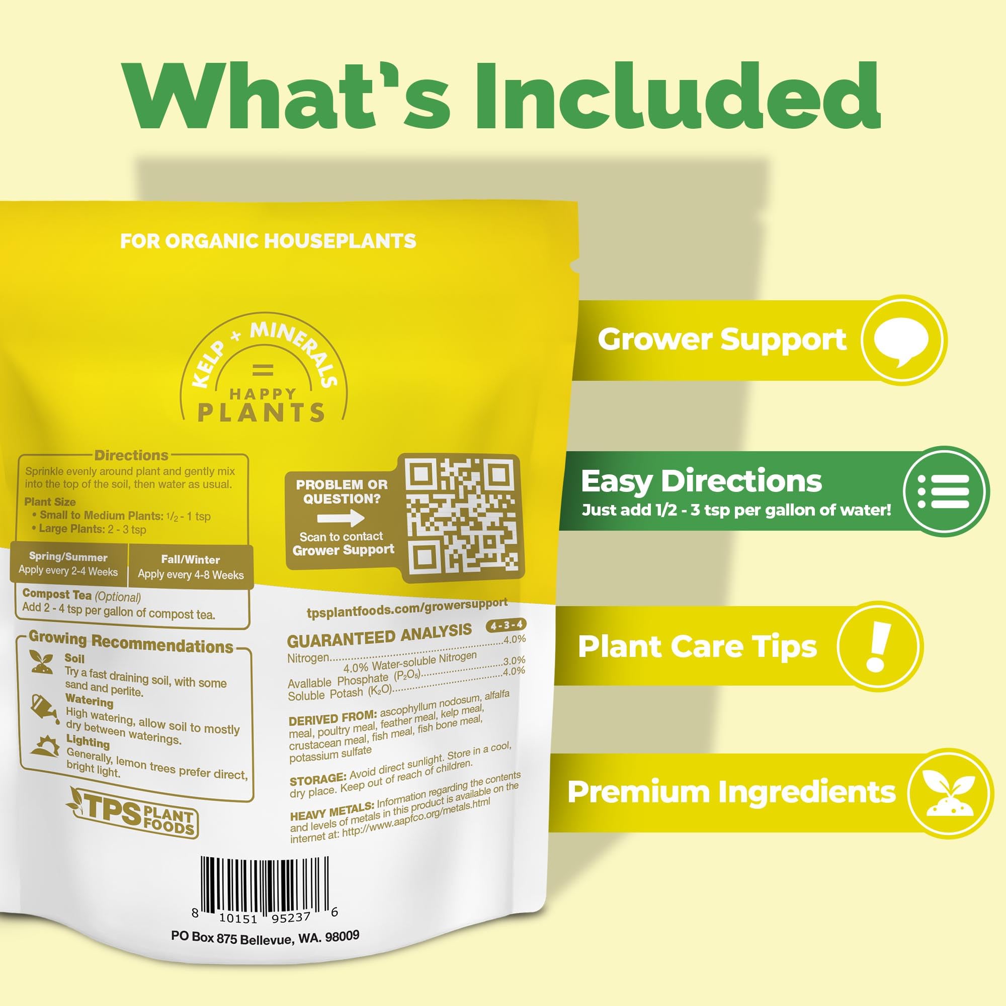 TPS NUTRIENTS applied to potted lemon tree for easy feeding