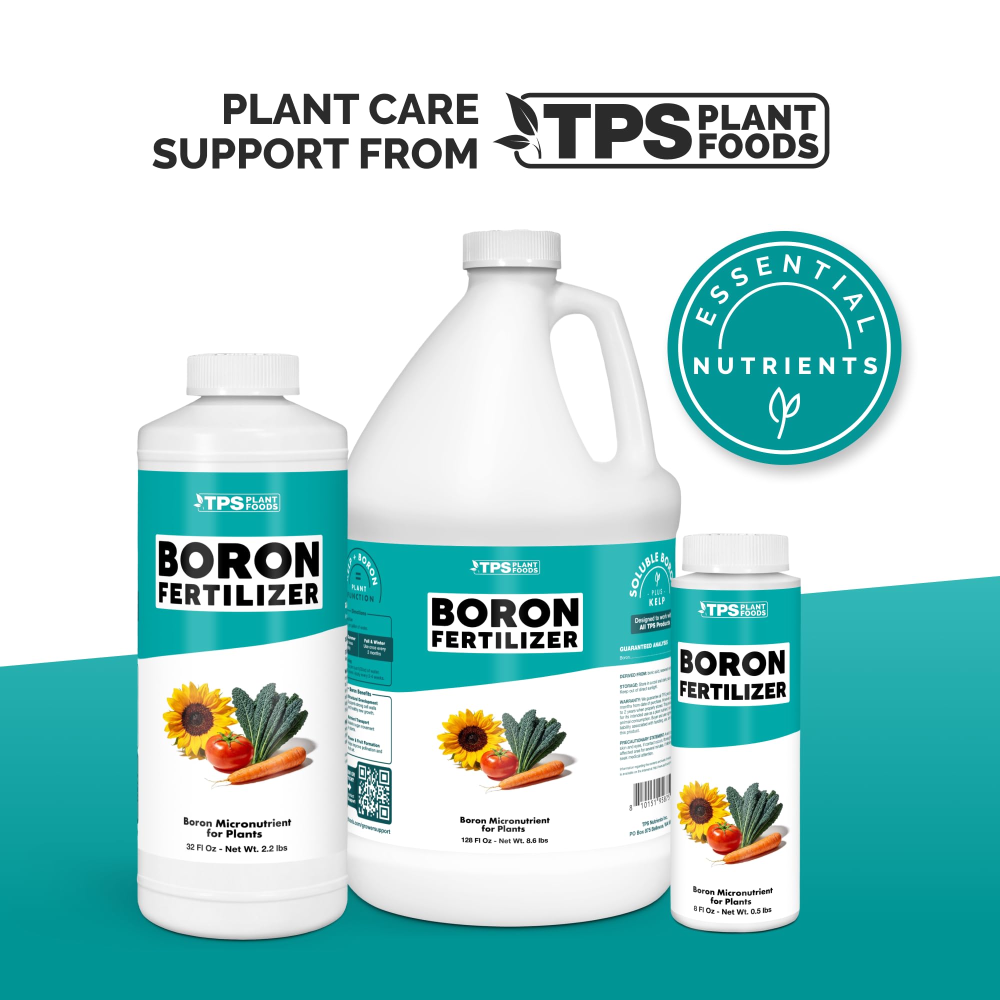 TPS NUTRIENTS back label with directions and ingredient clarity