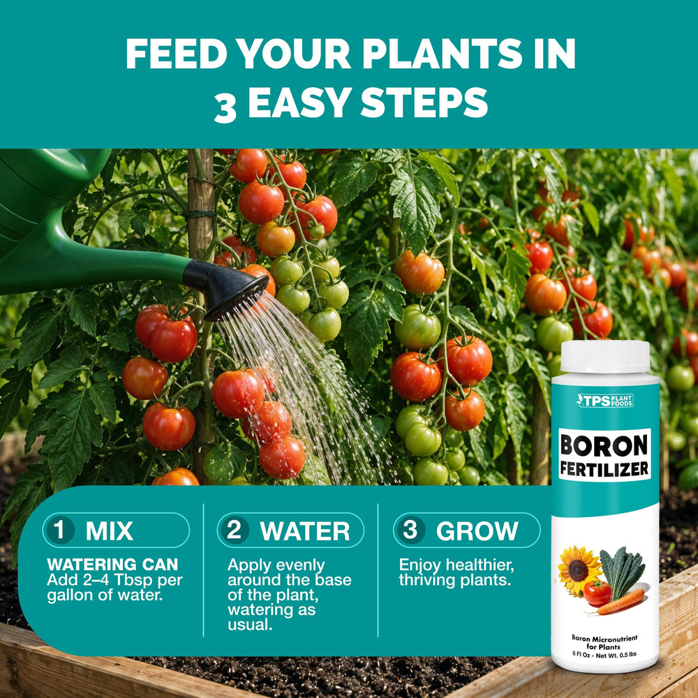 TPS NUTRIENTS applied to flowering plant to support bloom
