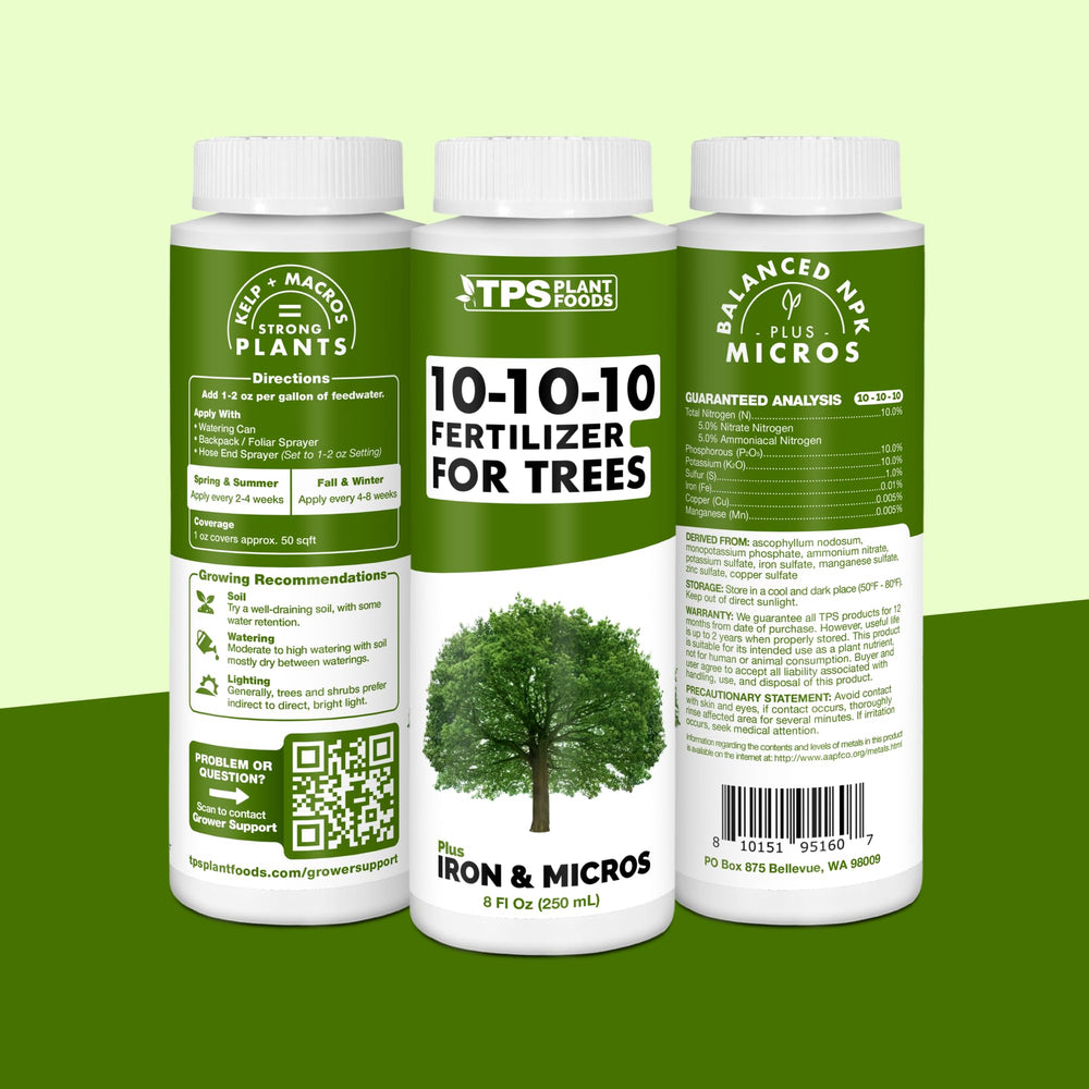 TPS NUTRIENTS-treated landscape comparison showcasing healthier shrubs and improved vigor