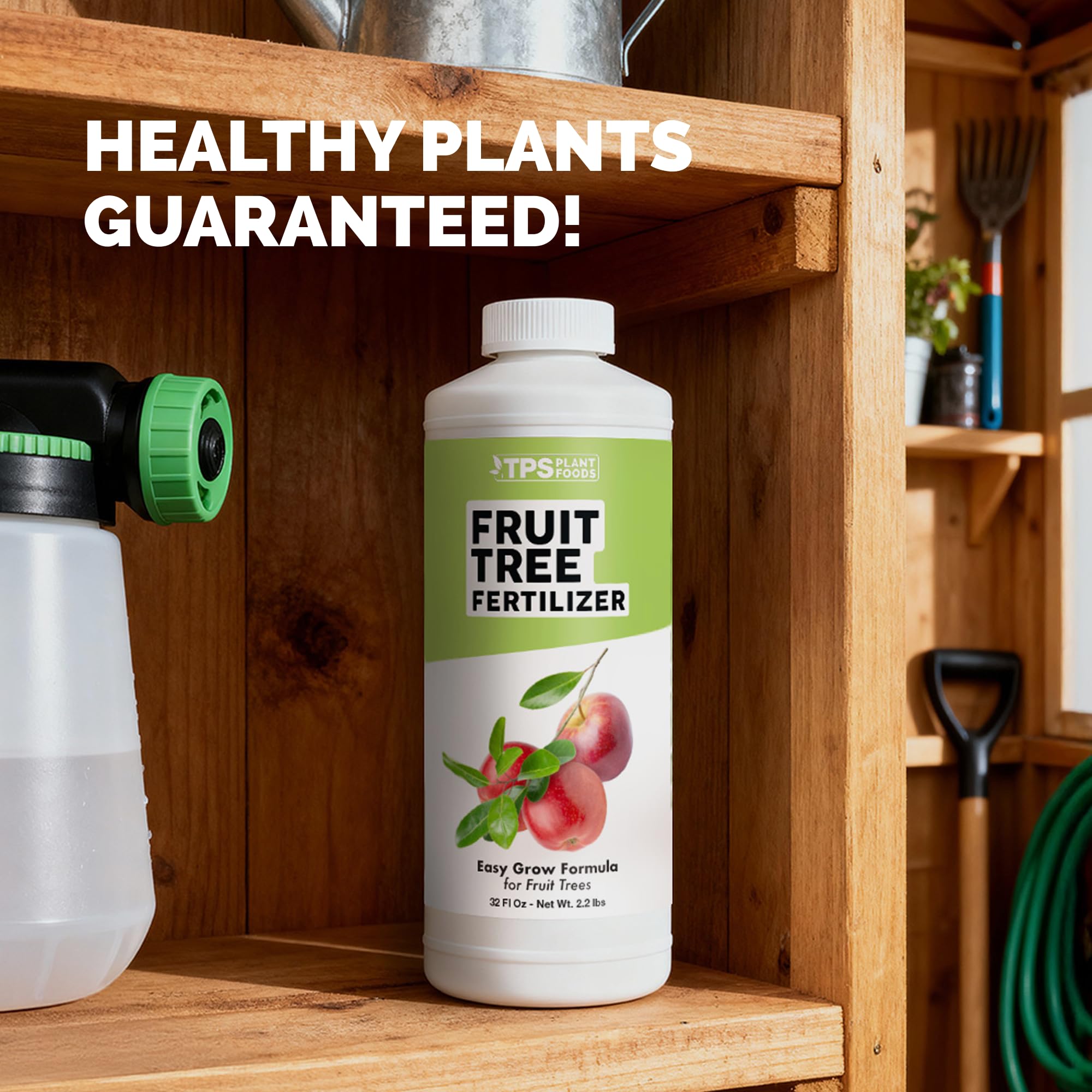 TPS NUTRIENTS 32 oz bottle in hand for size and dosage context