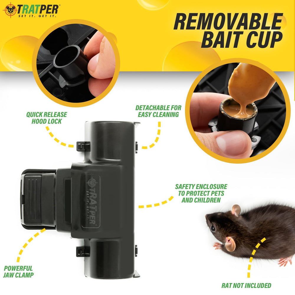 TRATPER close-up of trigger pad for responsive capture benefit