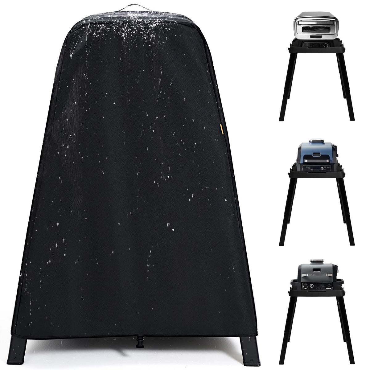 TRAVELIT cover front view on Ninja Woodfire stand showing full protection