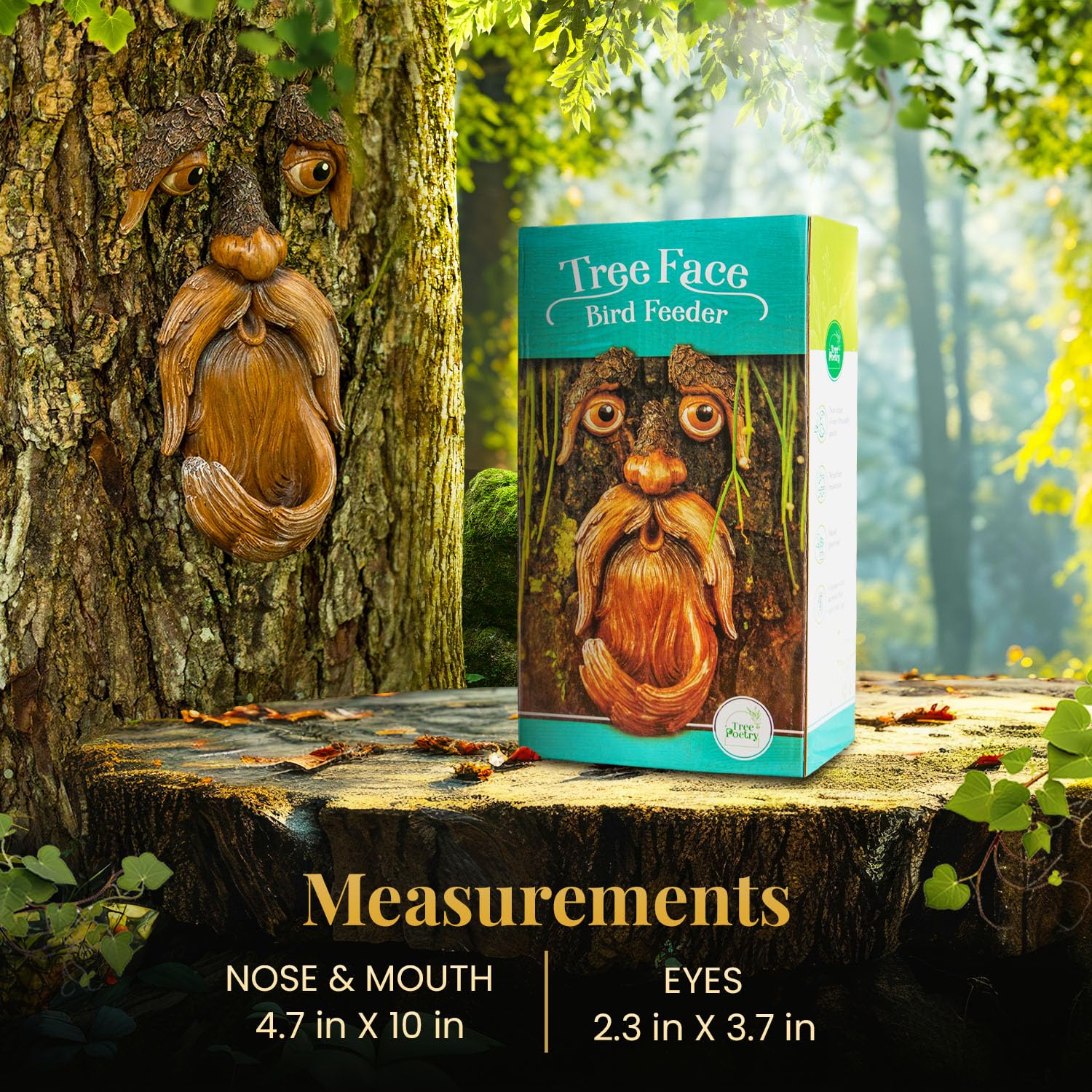 Tree Poetry packaging and screws display with included hardware for easy installation