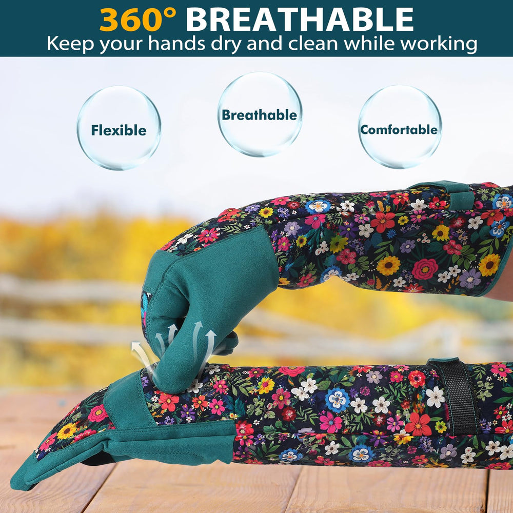 Trifabricy in-use pruning bush demonstrating protection and reach