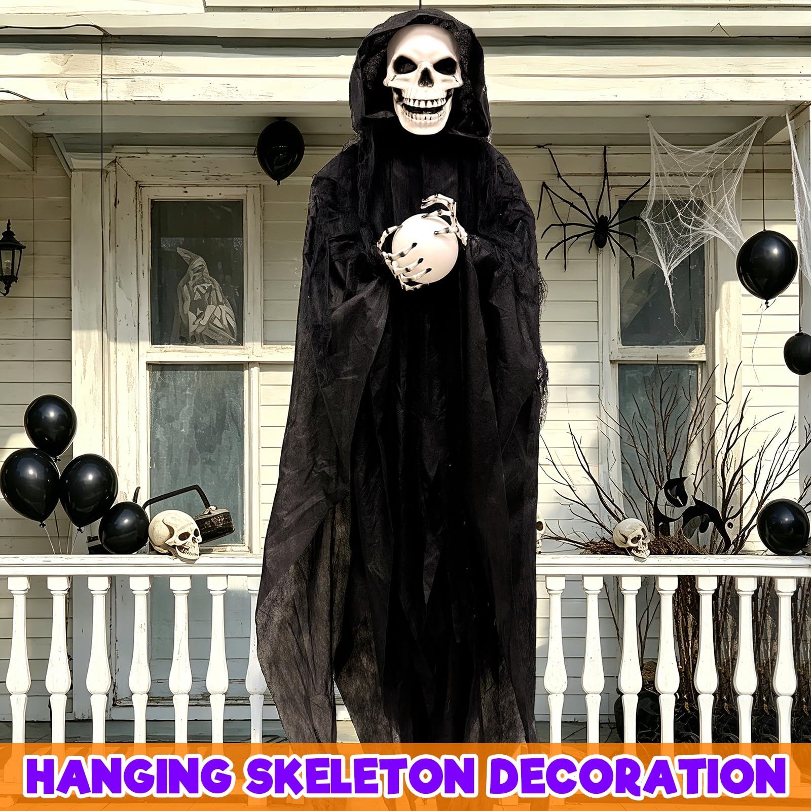 TURNMEON grim reaper next to doorway, shows full 65-inch scale