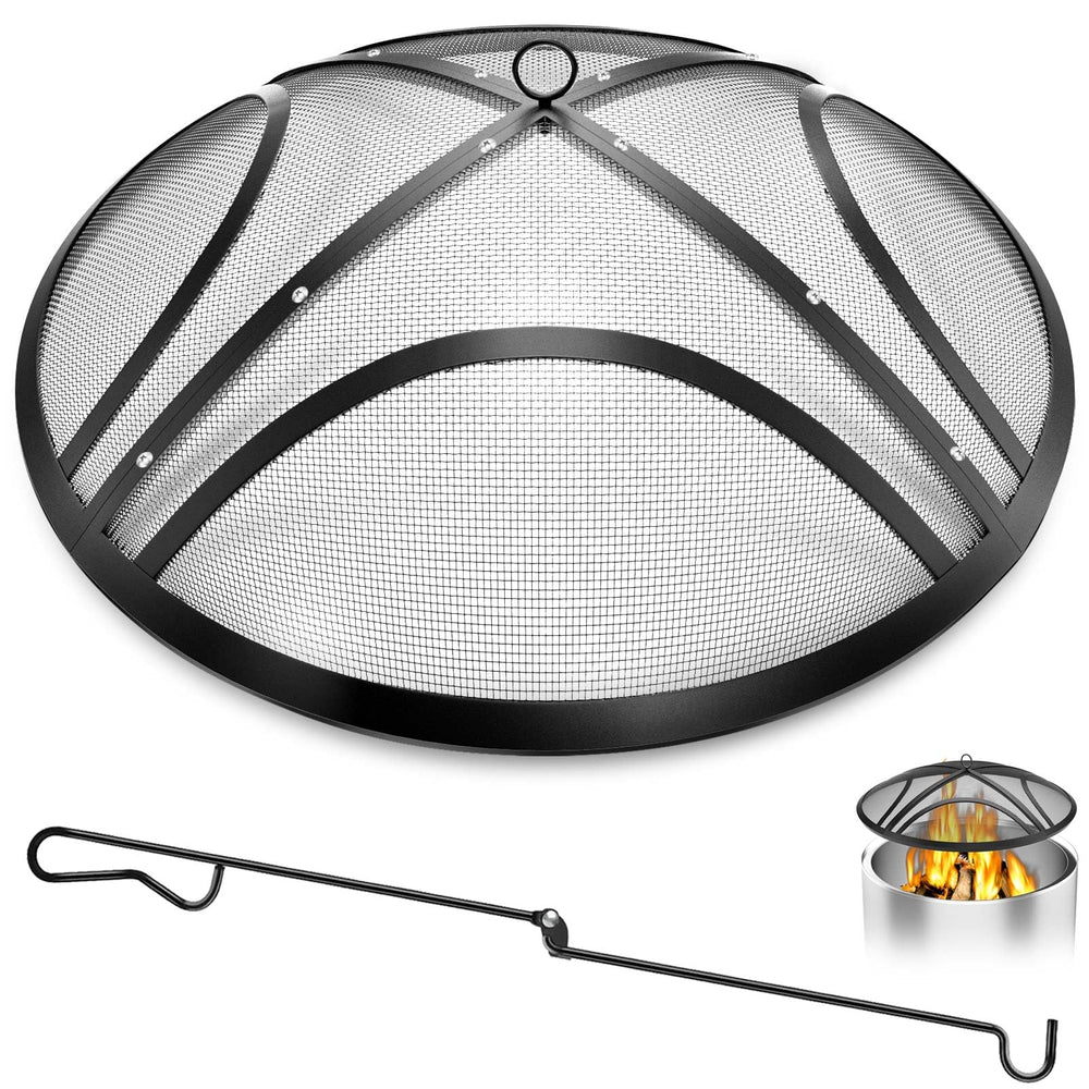 TUSGENK front view of 22 inch spark screen showing protective dome and fit benefit