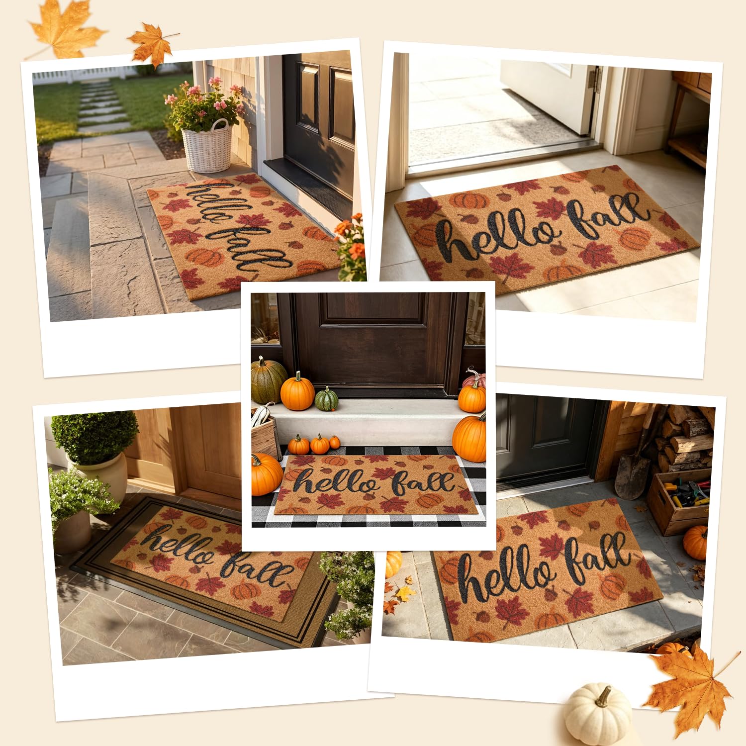 TYUU styled with pumpkins portraying cozy fall curb appeal