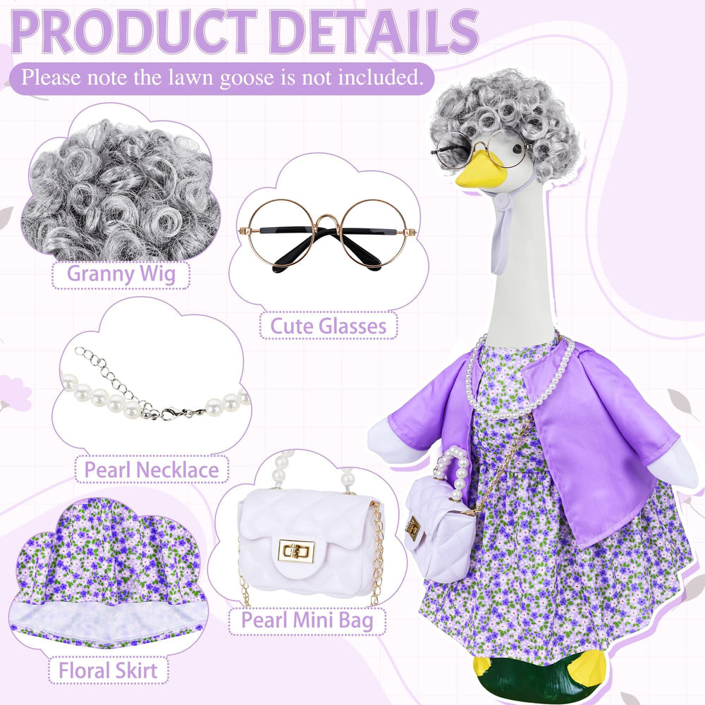 Ueyben pearl necklace detail adding classic charm to goose outfit