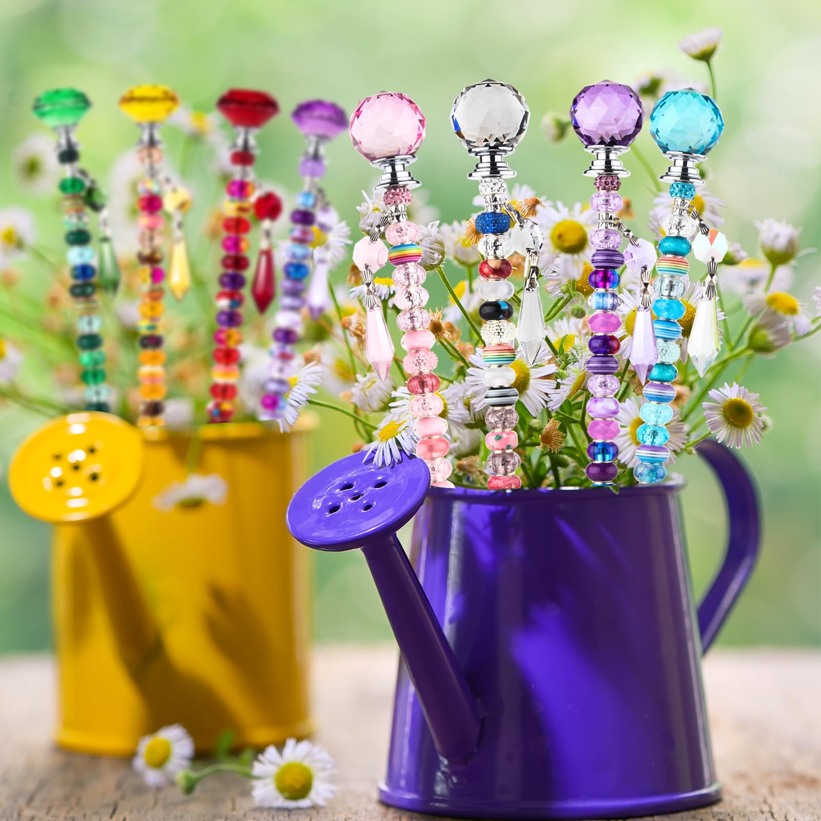UFU assembled fairy wand placed in a flower pot adding decorative interest