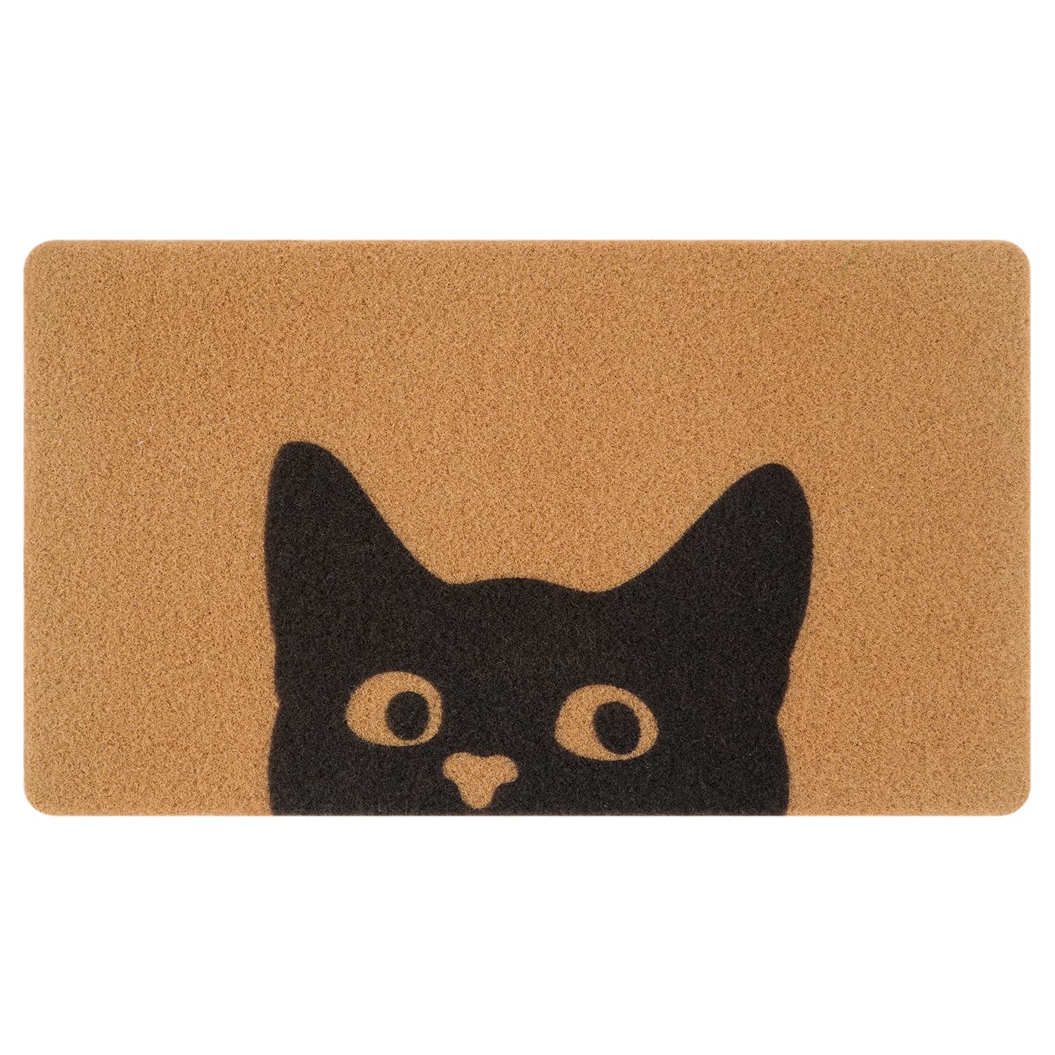 UINI front view of cat doormat showing cute design and welcome appeal