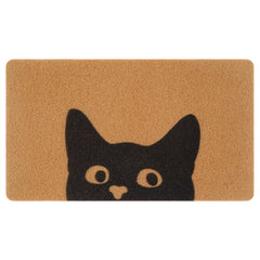UINI front view of cat doormat showing cute design and welcome appeal