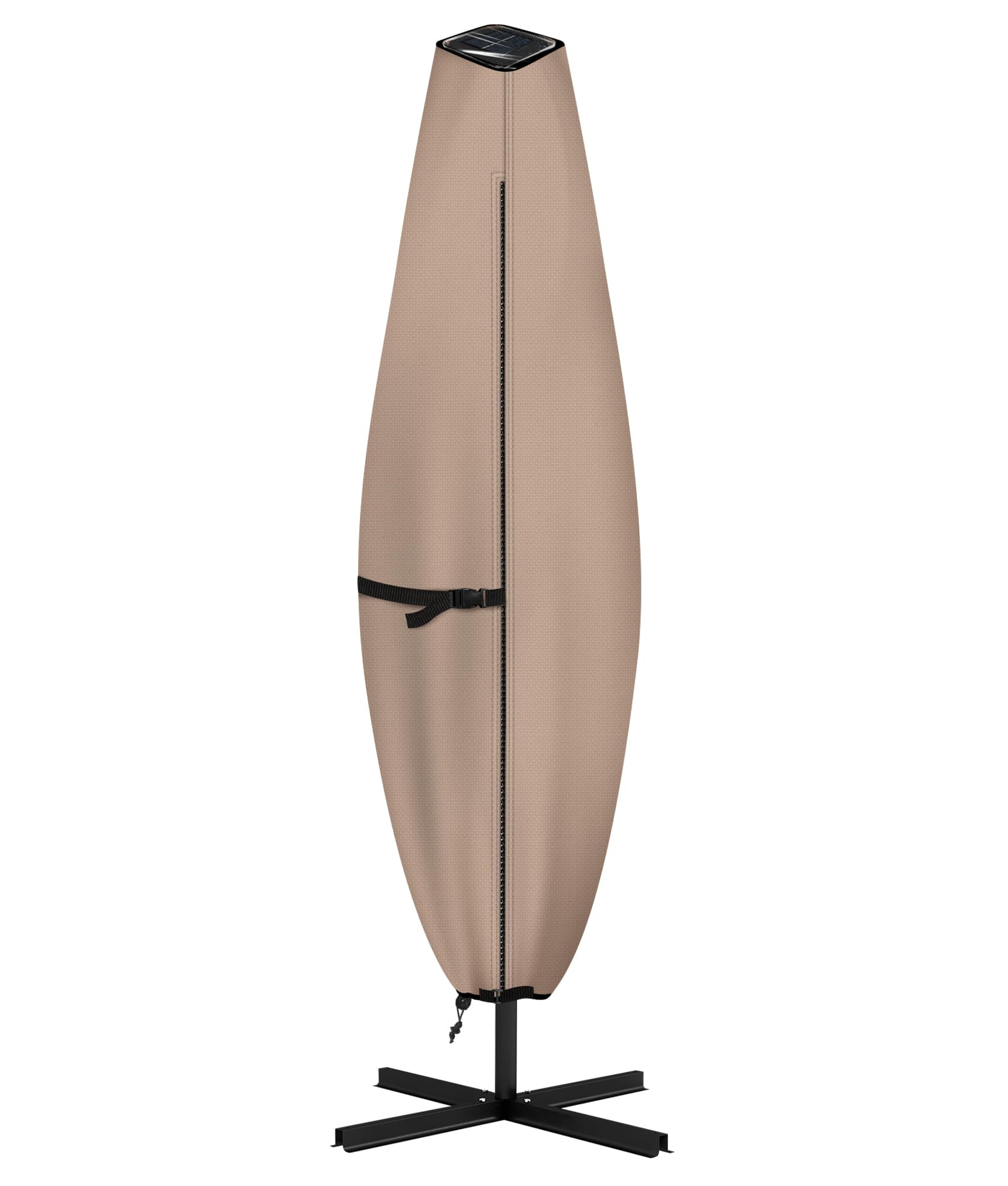 ULTCOVER front view showing full umbrella protection and weather resistance
