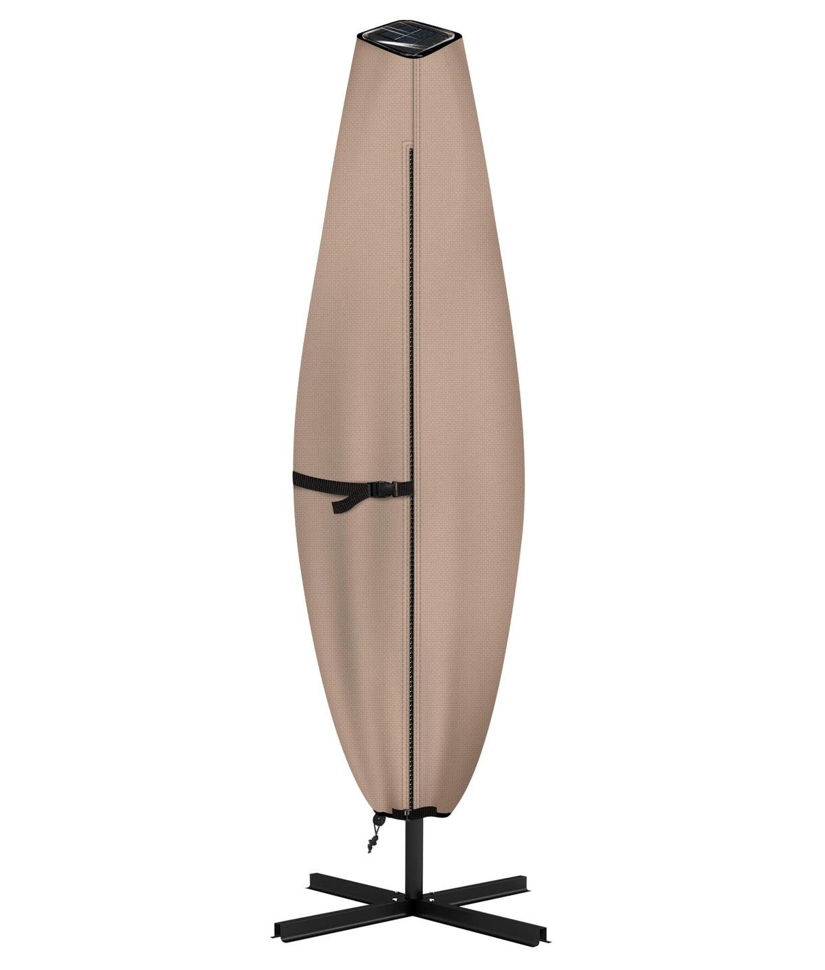 ULTCOVER front view showing full umbrella protection and weather resistance