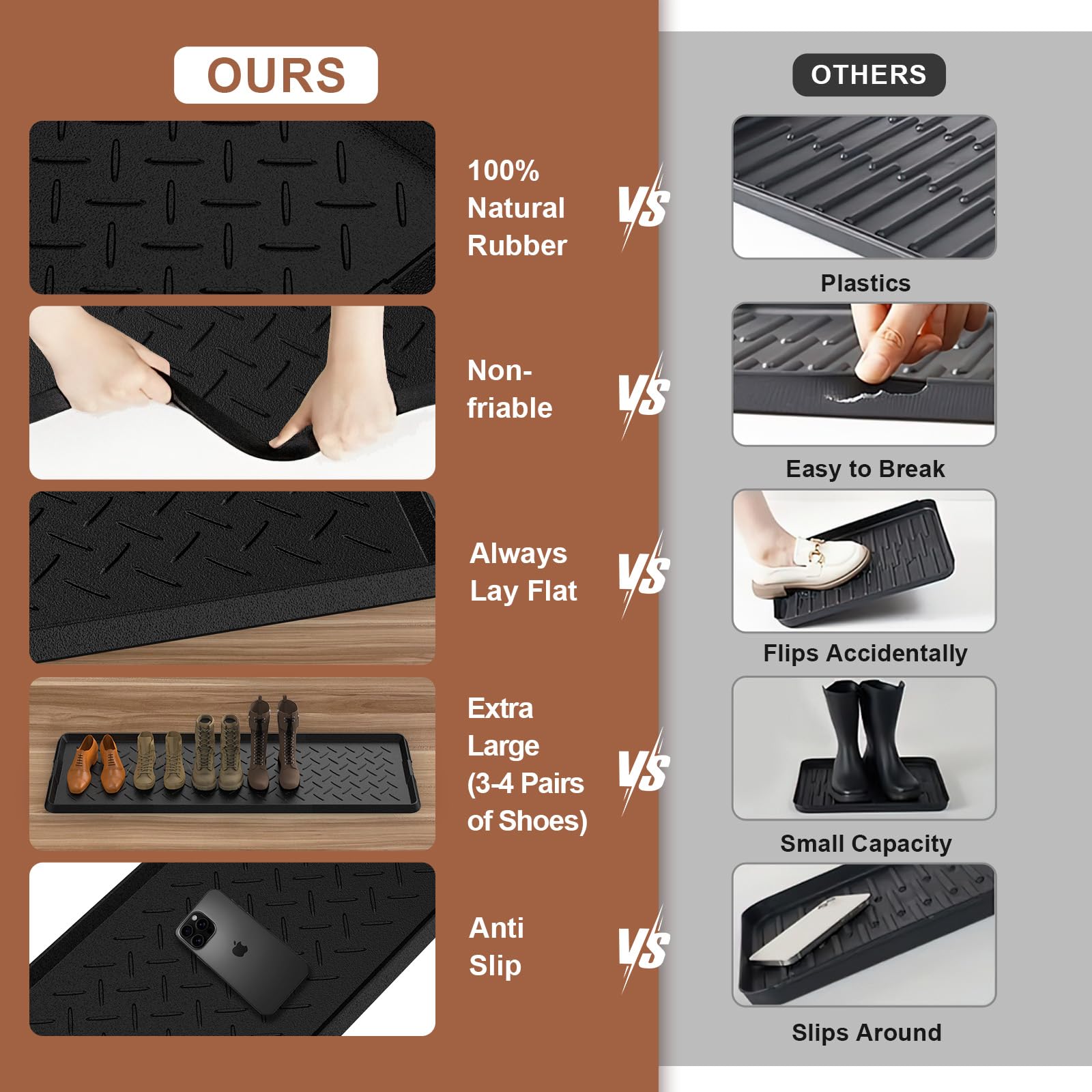 UltraLegend in mudroom setting protecting floors from mud