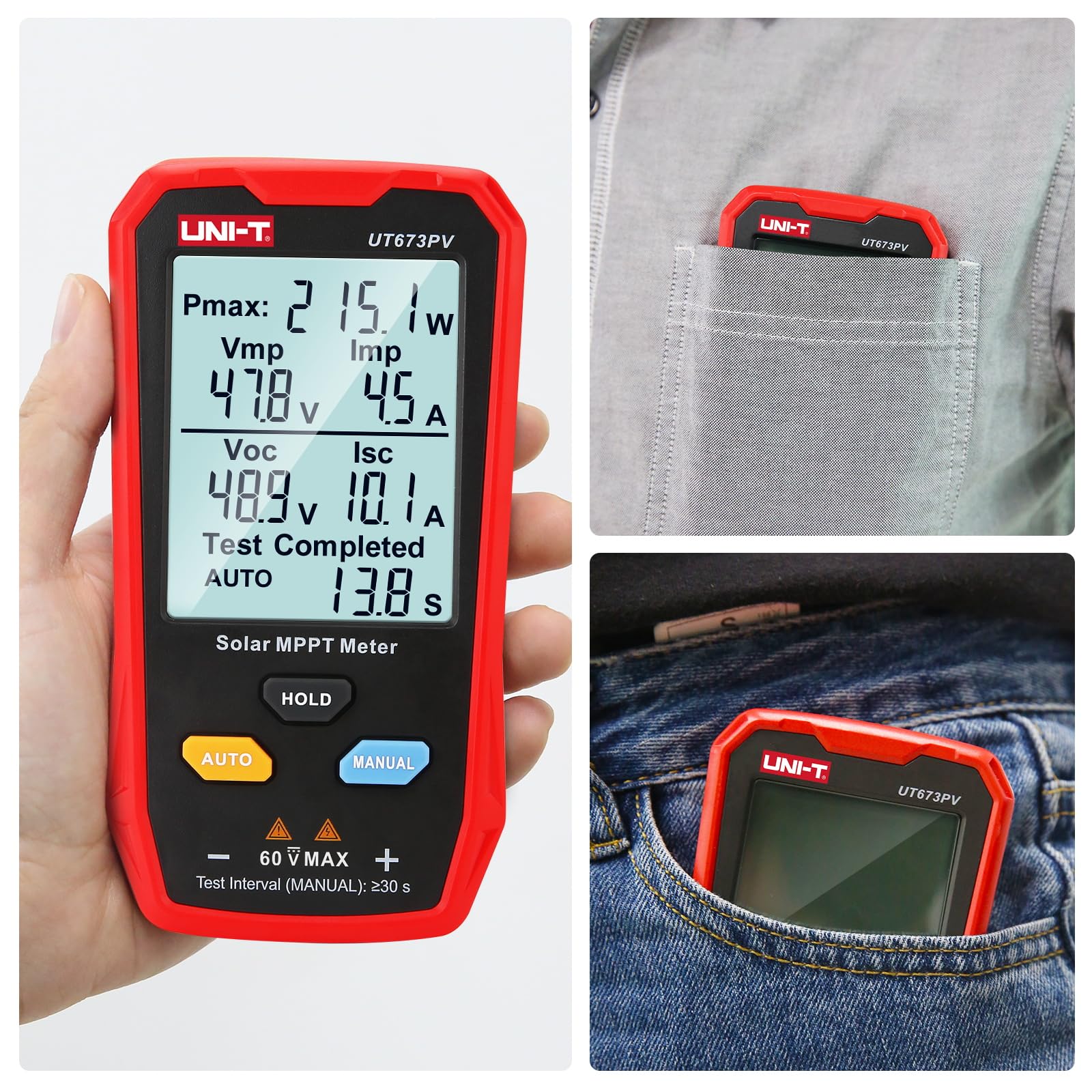 UNI-T UT673PV with cloth bag, wrench and manual, ready-to-carry kit
