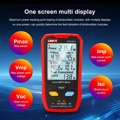UNI-T UT673PV large LCD close-up, clear simultaneous measurement visibility