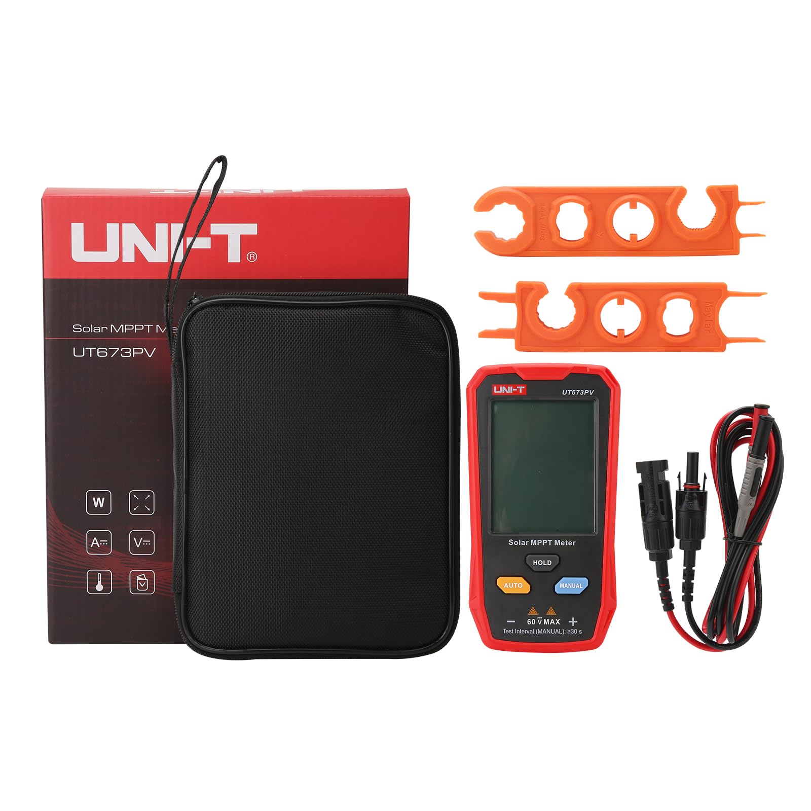 UNI-T UT673PV label and specs close-up, quick verification of ranges