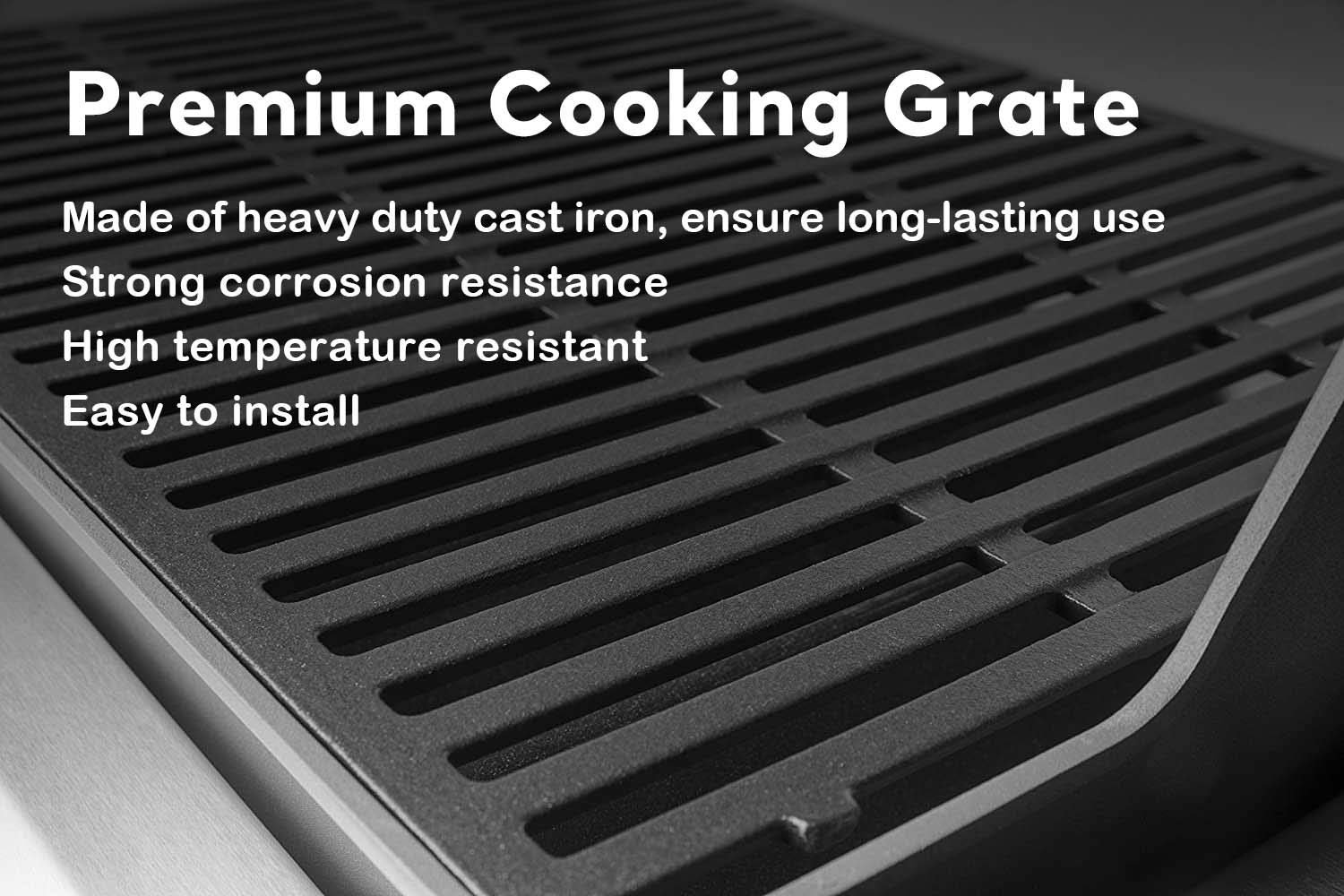 Uniflasy grates beside ruler showing 17.5 by 11.9 inch size, confirms correct dimensions