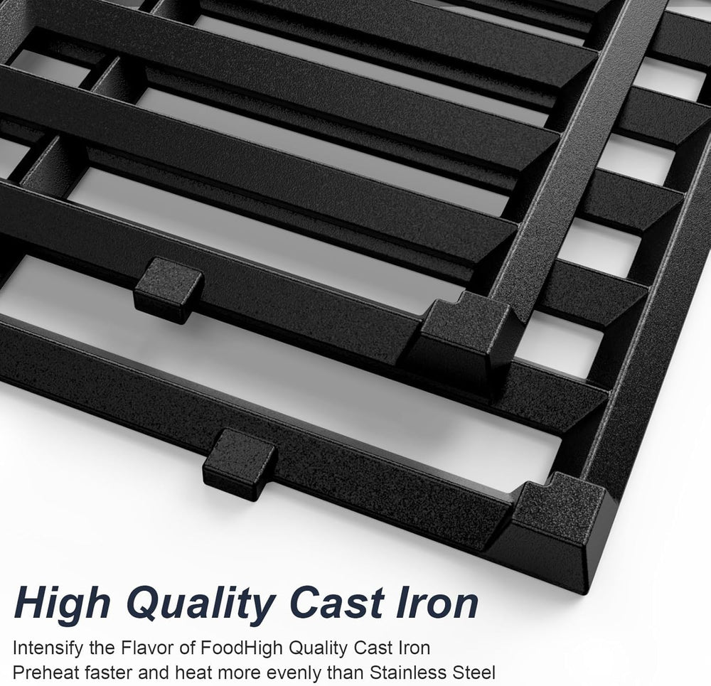 Uniflasy cast-iron surface texture and seasoning patina, improves nonstick over time