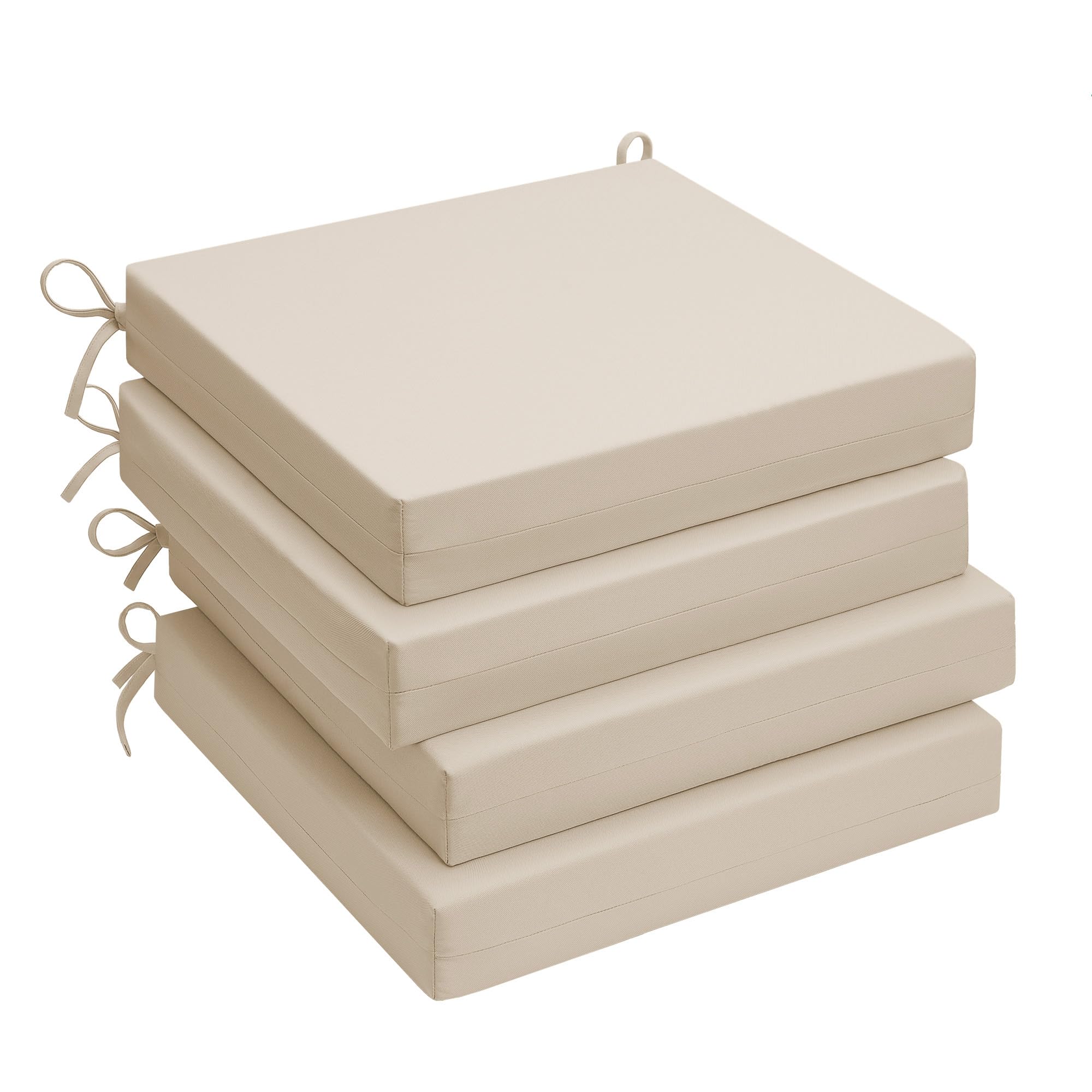 UNIKOME front packaging shot showing four beige cushions and clear labeling, highlights value