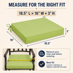 UNIKOME side profile demonstrating 3-inch high-density sponge for reliable support