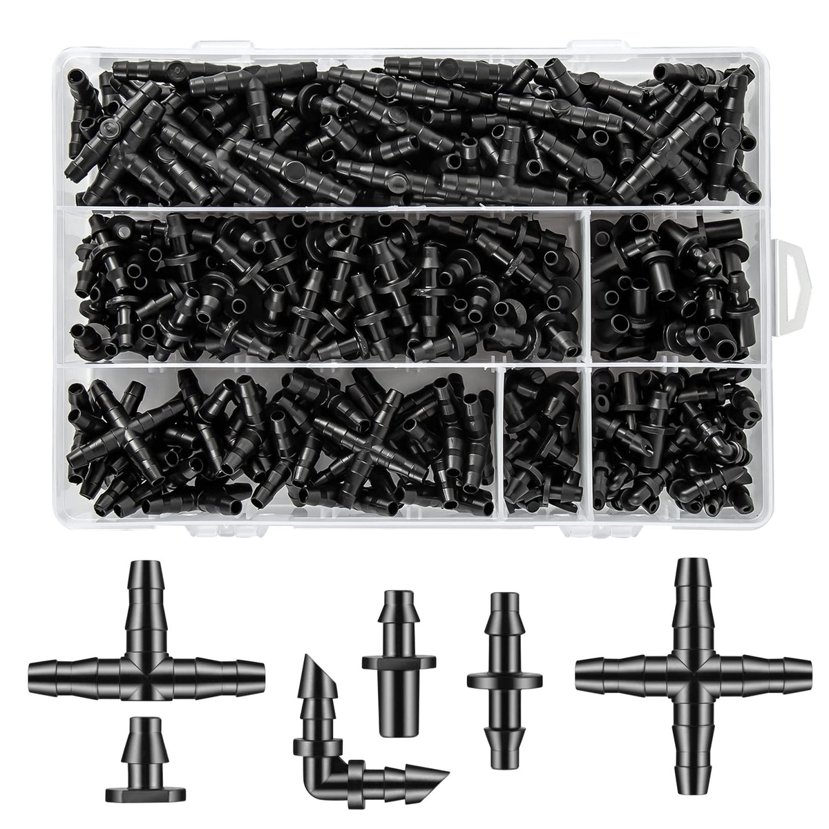 Unoutur clear box showing 300-piece kit for organized storage and quick access