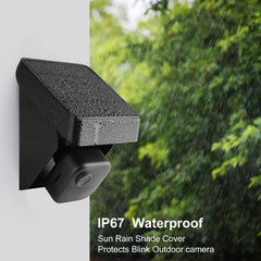 Uogw mounted beside Blink camera demonstrating continuous power and camera protection