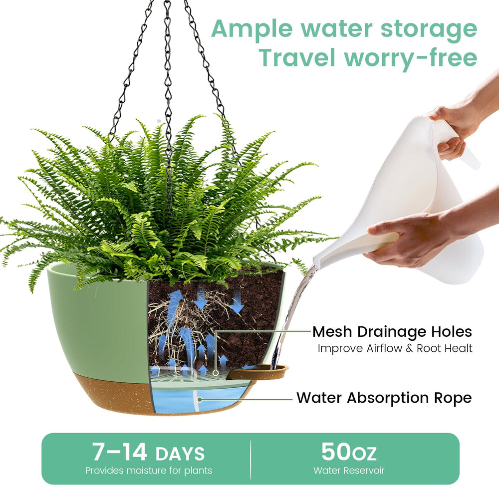 UOUZ mesh drainage bottom showing airflow to reduce overwatering and support roots