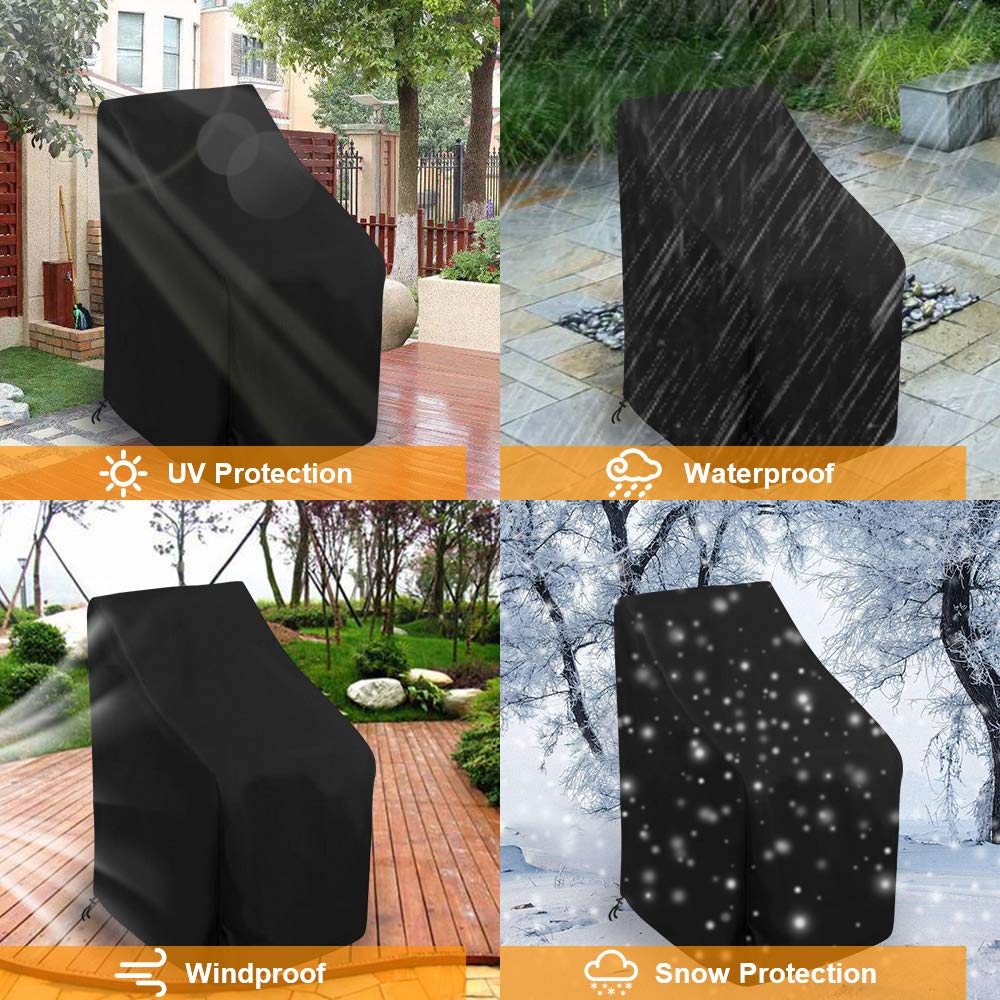 Uranshin covered chairs in patio setting keeping furniture clean
