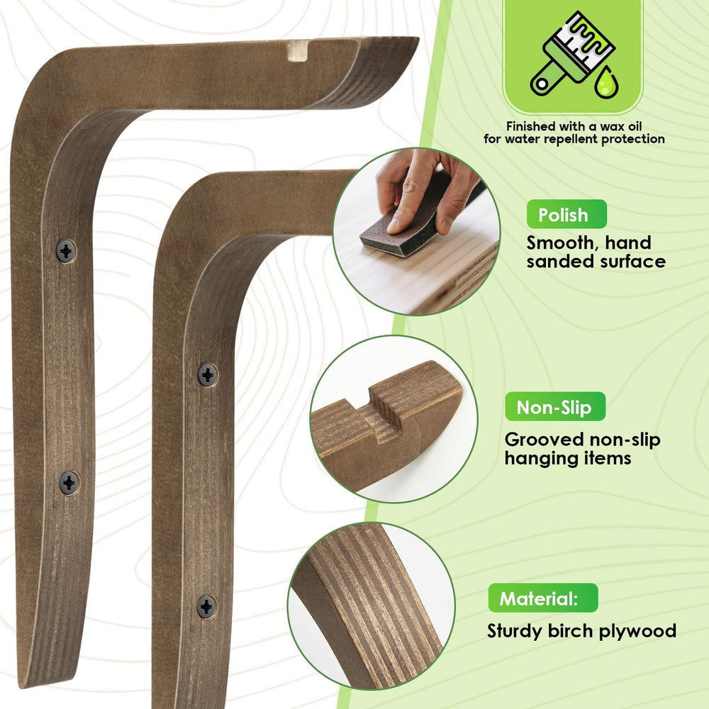 USION hanger next to ruler showing dimensions and clear sizing benefit