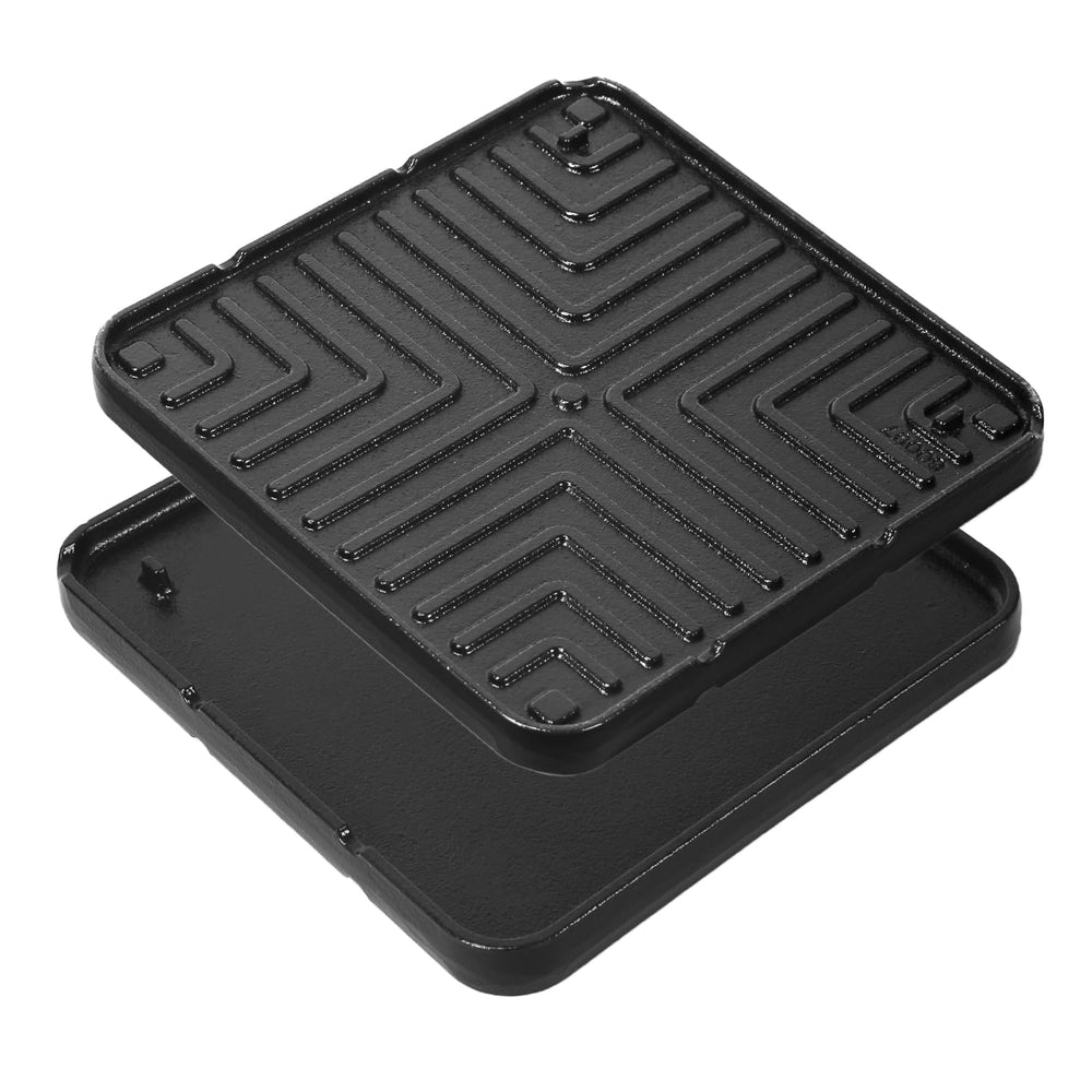 Utheer griddle front view showing compact design and easy packing benefit