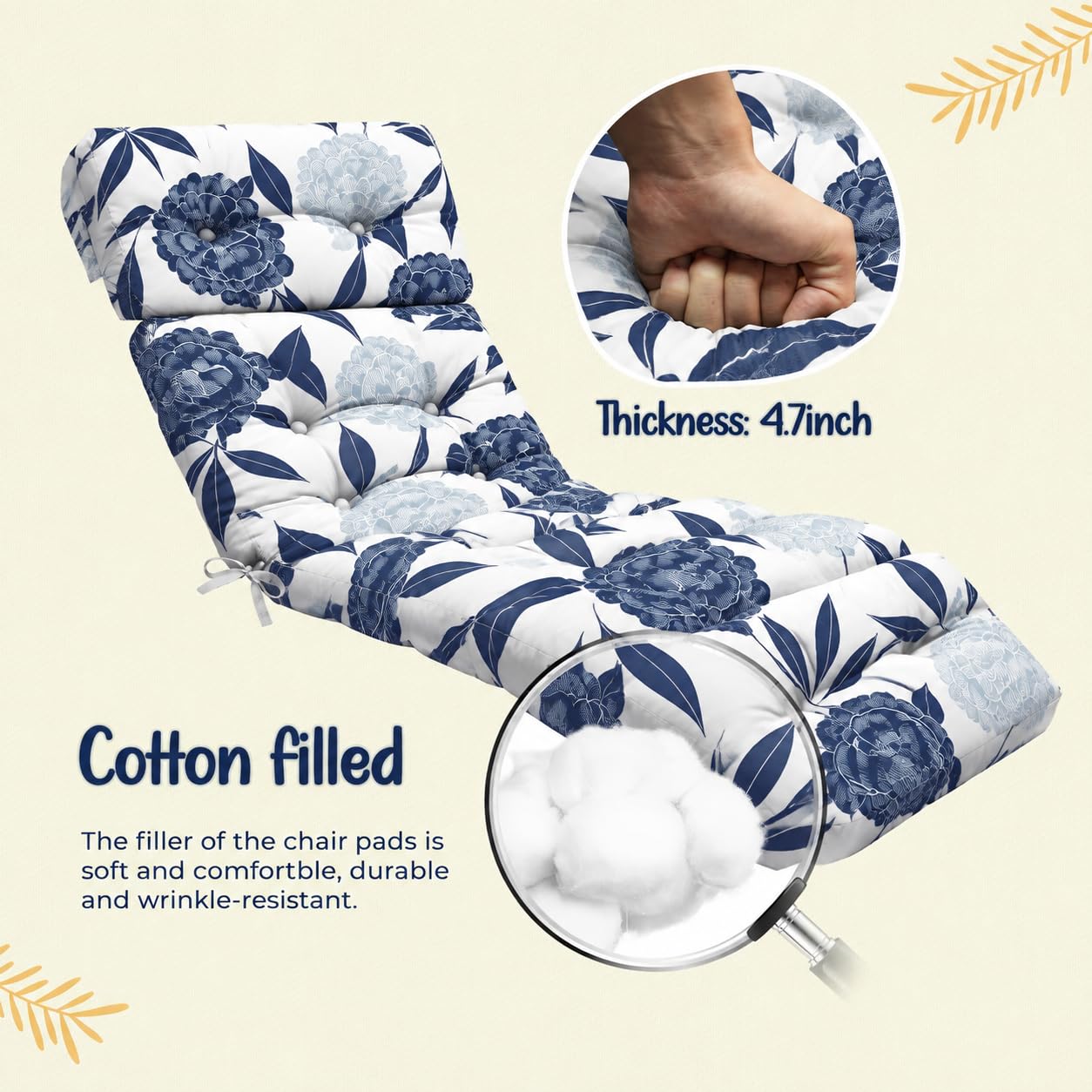 Uthem cushion on outdoor lounge in backyard showcasing weather-ready relaxation