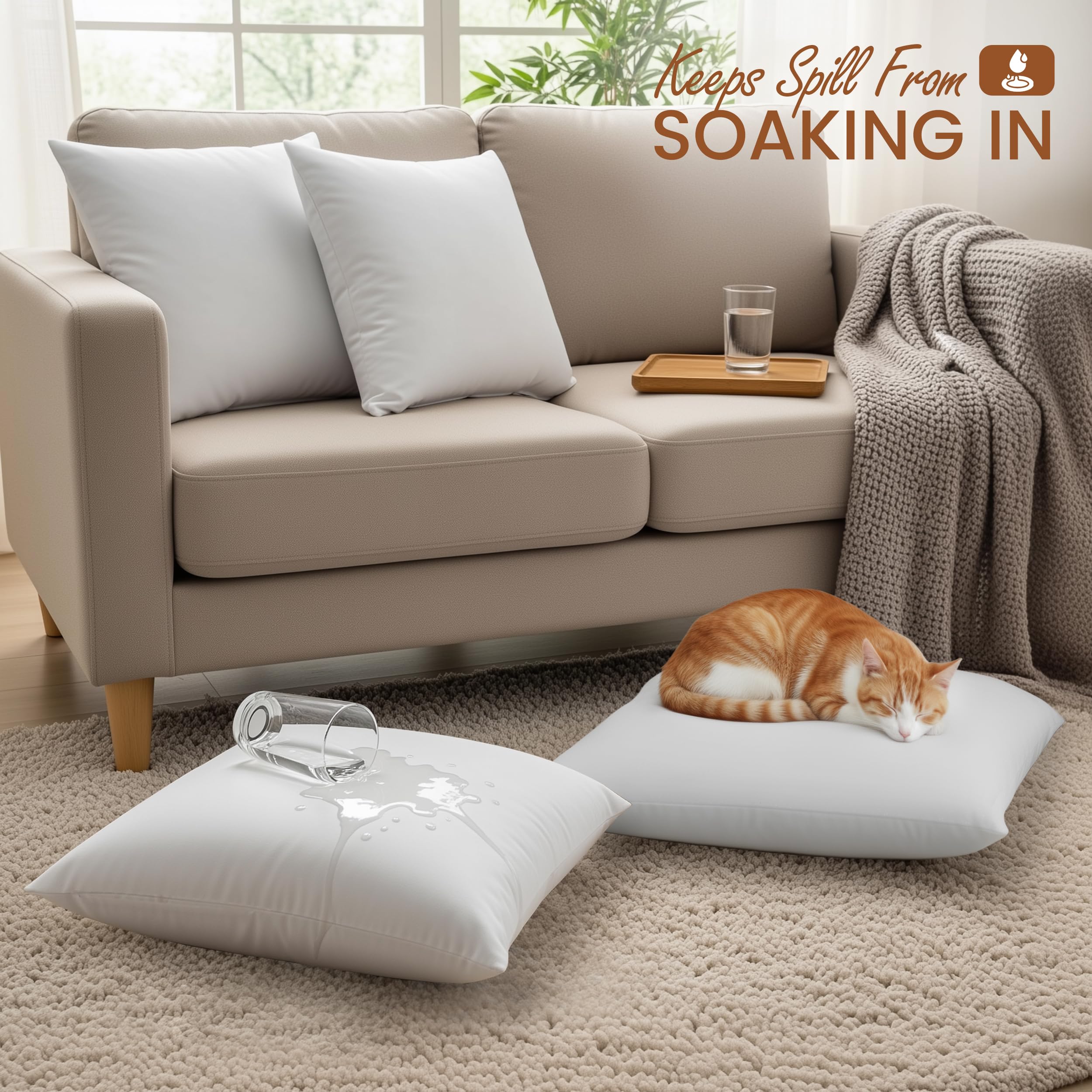 Utopia Bedding spot cleaning demonstration displaying easy maintenance and stain control