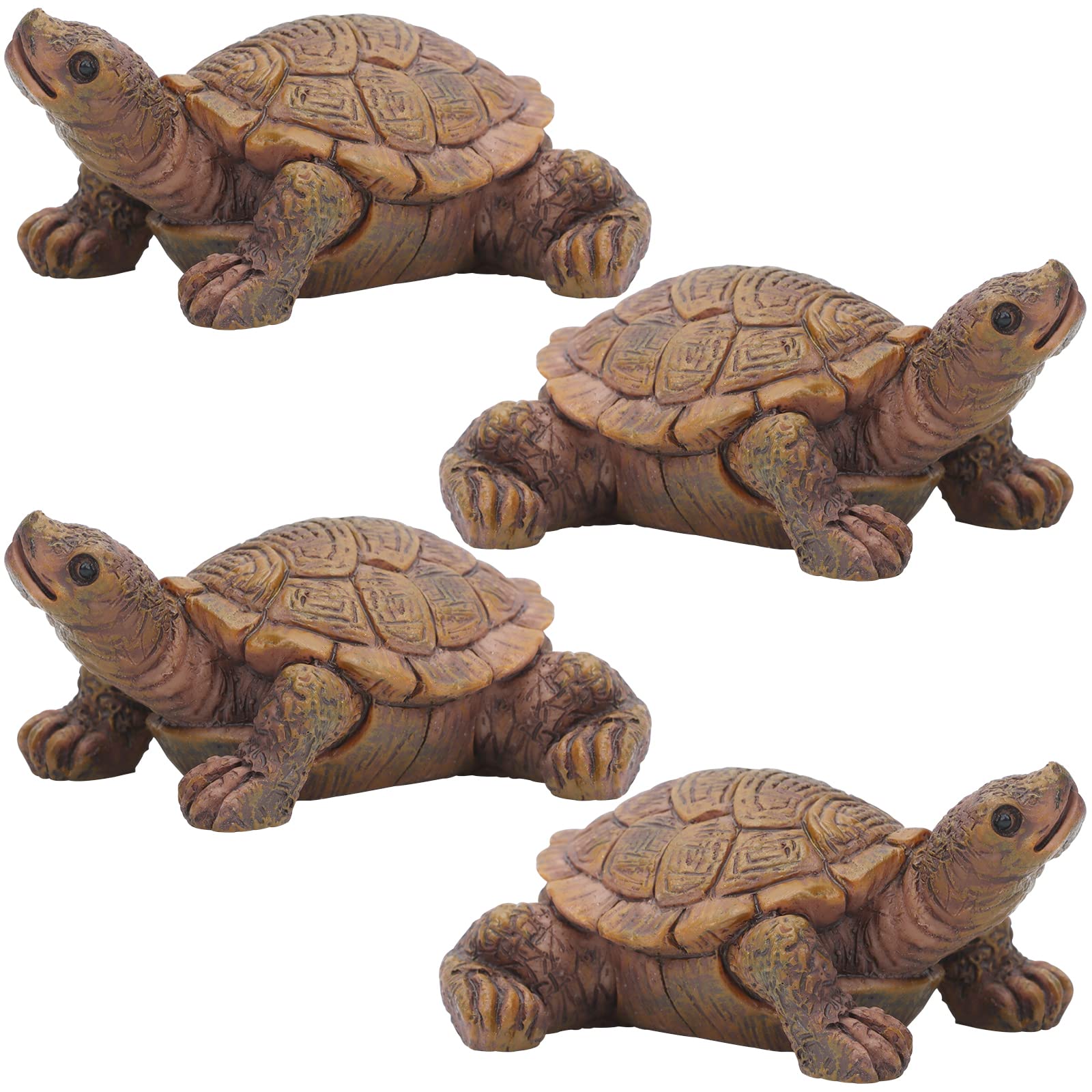 VAIPI mini turtle front view showing lifelike resin detail and decorative appeal
