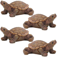 VAIPI mini turtle front view showing lifelike resin detail and decorative appeal